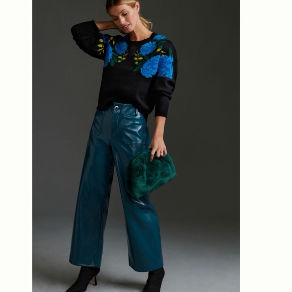 NWT Anthropologie Maeve The Camryn Cropped Crewneck Sweater XXS - Picture 7 of 13